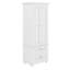 Tall Storage Cabinet, High-Quality Painted MDF, 3-Tier Upper Cabinet + 2 Drawers, Adjustable Shelf-1591716062