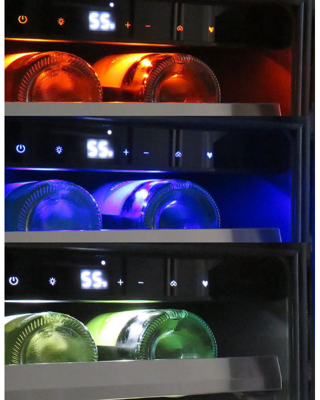 XO 15" Solid Panel Overlay 34 Bottle Single Zone Built-in Wine Refrigerator, Left