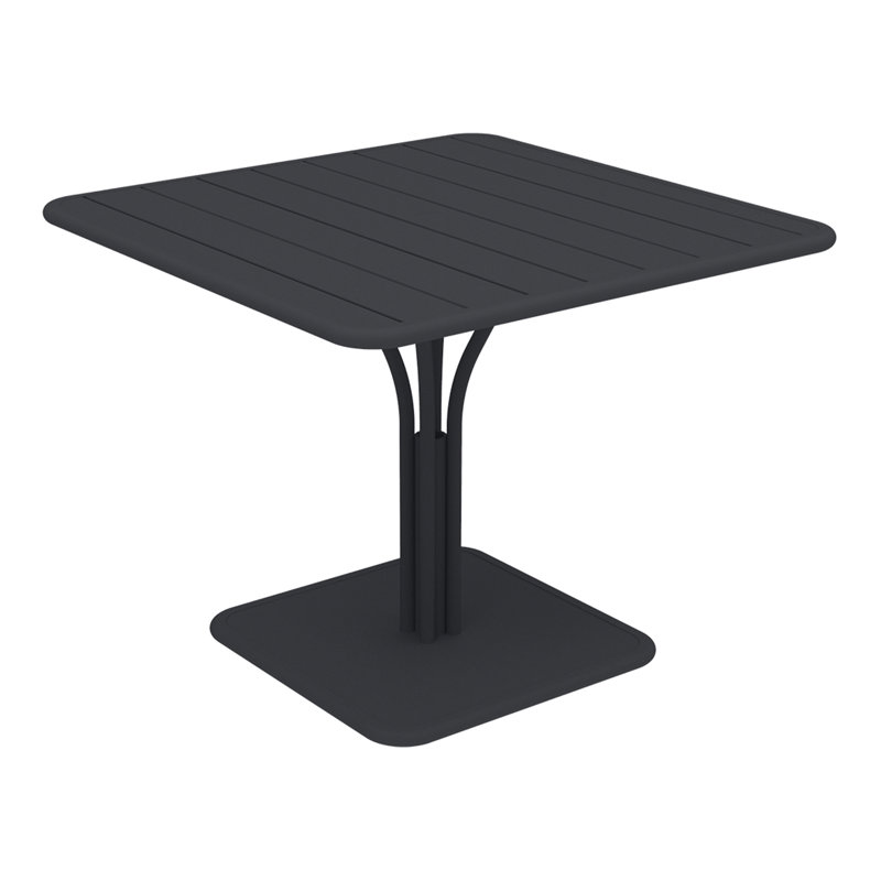 Luxembourg Outdoor Square Dining Table, Anthracite, 28" W x 28" L x 29" H