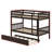 Twin Over Twin Rubber Wood Bunk Bed – Twin-Size Trundle, Ladder, Safety Guardrails + Convertible To Twin Beds-1467522290