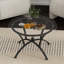 Table basse 3 pièces ronde en verre trempé et fonctionnelle pour espace de vie principal de style rétro