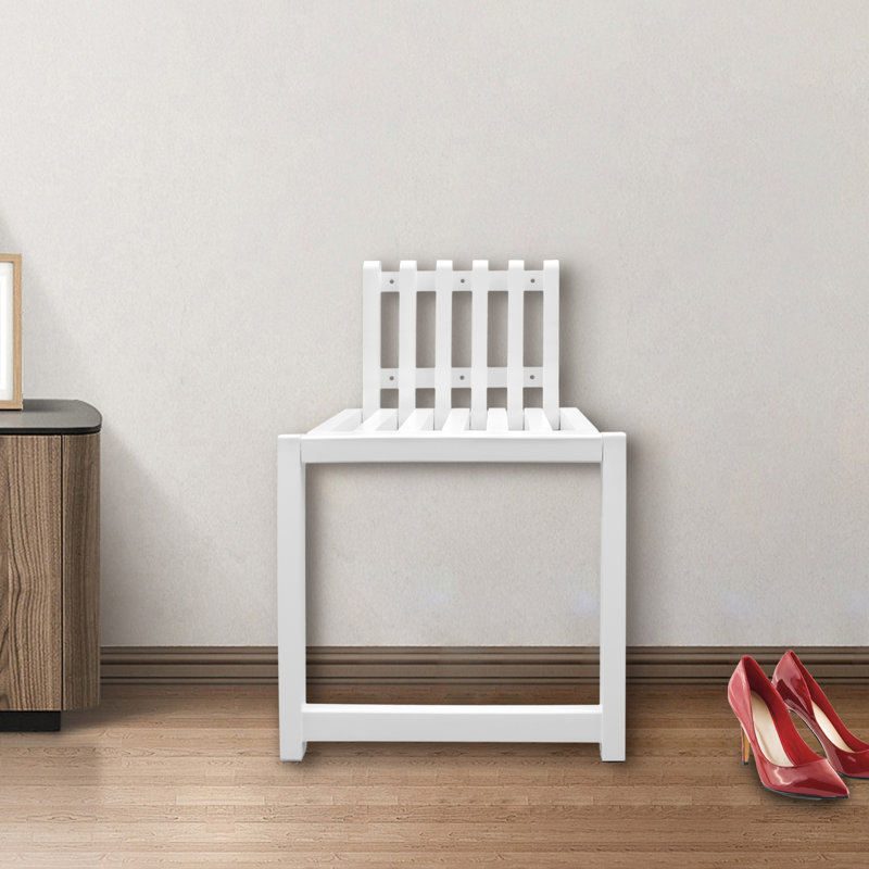 Chaise pliante murale en bois massif 12,6 x 10,2 po