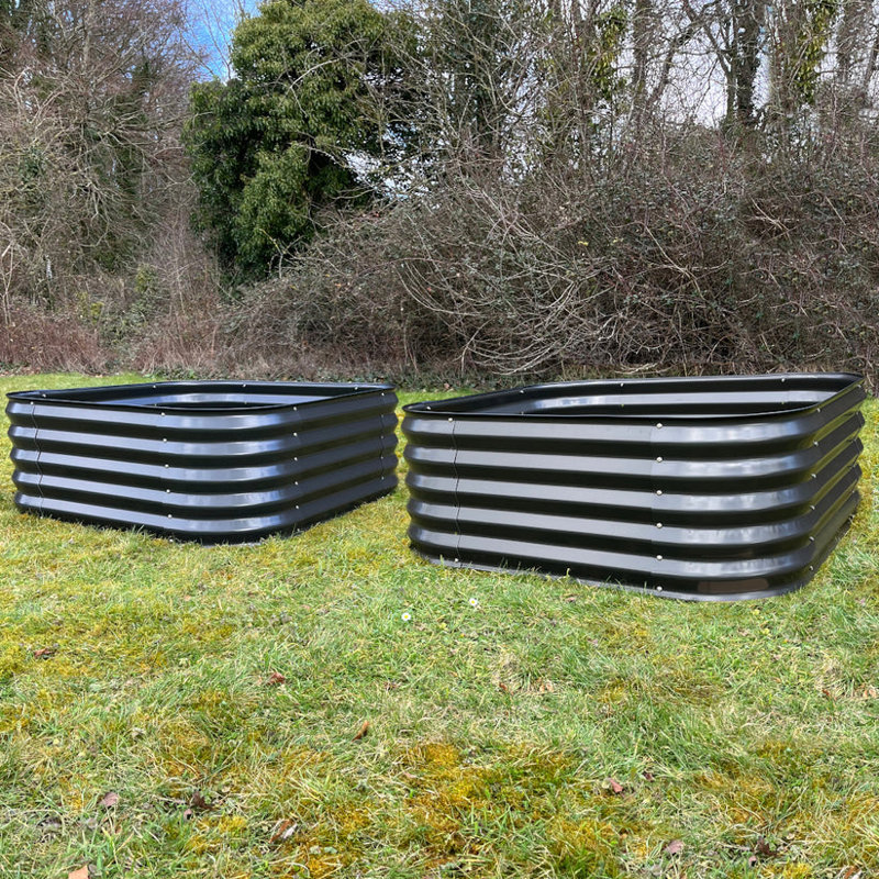 Blannie Metal Raised Garden Bed, 2
