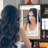 3 Color Switchable Lights Makeup Vanity, 4 Extra Deep Drawers, 1 Cabinet & Shelves, Bedroom Black Vanity With Organizing Shelves Mirror, Drawers Cabinet, Dresser, Material-1311538119