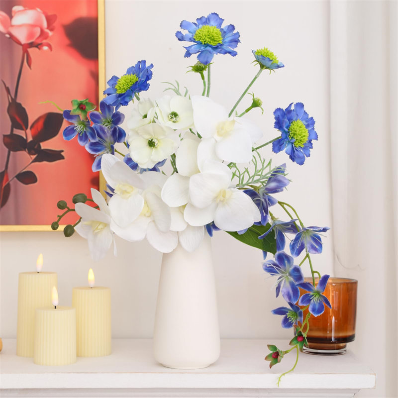 Arrangement in Vase, Blue