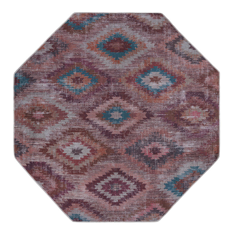 Sisu Geometric Indoor Rug, Octagon 7'10" x 7'10"