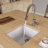 17.75'' L Undermount Single Bowl Granite Kitchen Sink-14644844