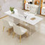 Bureau de luxe en pierre frittée clair-357721568