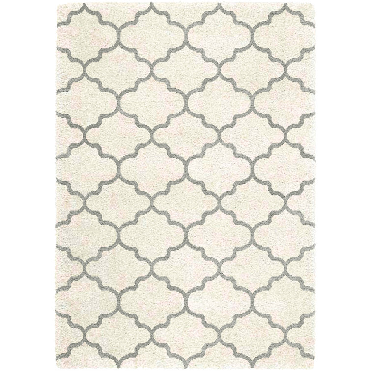 Taya Geometric Shag Area Rug