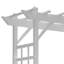 Providence 28'' W x 64'' D Polyvinyl Chloride (PVC) Arbour in White-1457214090