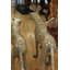 Paire de statues de guépard plaquées or en bronze - Taille: L 58 po x l 10 po x H 31 po.