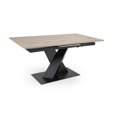 Annetraud Extendable Metal Base Dining Table