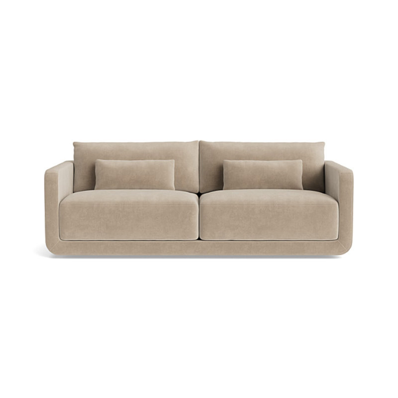 Eva Sofa (85"), Velvet - Beige