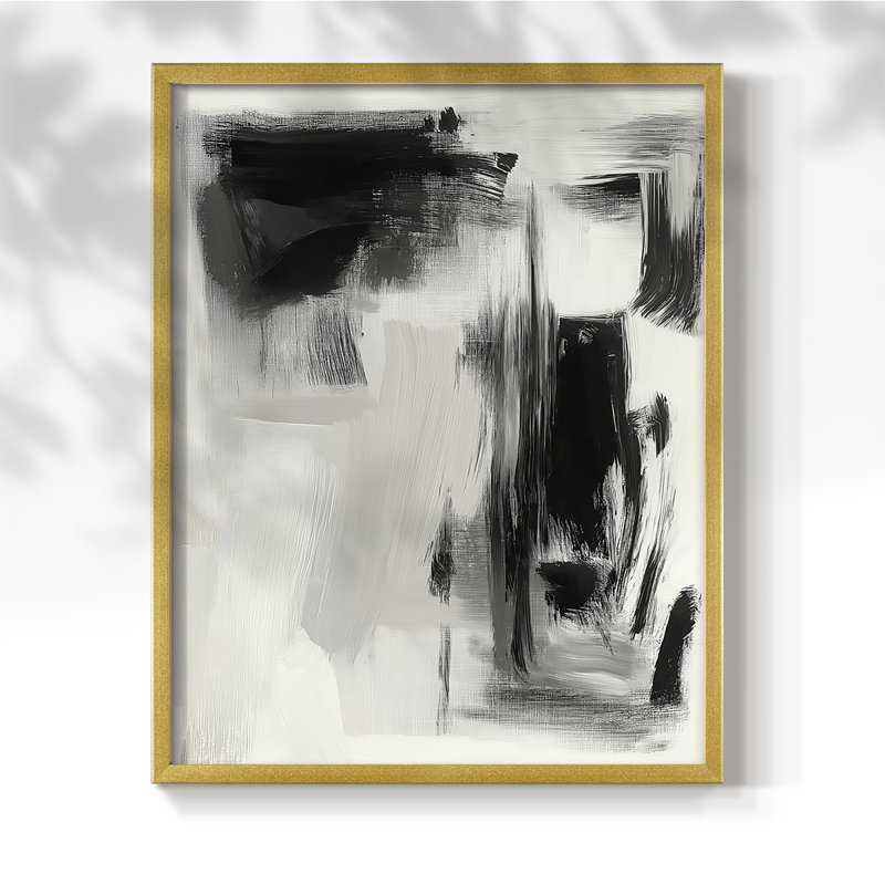 "ABSTRACT Series DCCLxxIV" par J Paul, Doré, H 15 po x l 12 po