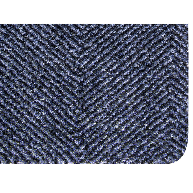 Clean & Go Doormat, Rectangular 45 x 67cm, Dark Blue/Black