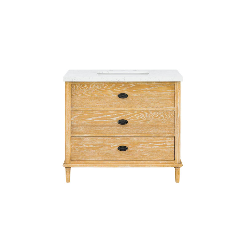 Ferndale 37'' Stone Top Bathroom Vanity 
