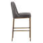 Tabouret de comptoir rembourré avec cadre en métal Mcowenen - gris-1126196779-1126285375