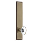 Grandeur Carré Tall Plate Single Dummy with Provence Crystal Door Knob