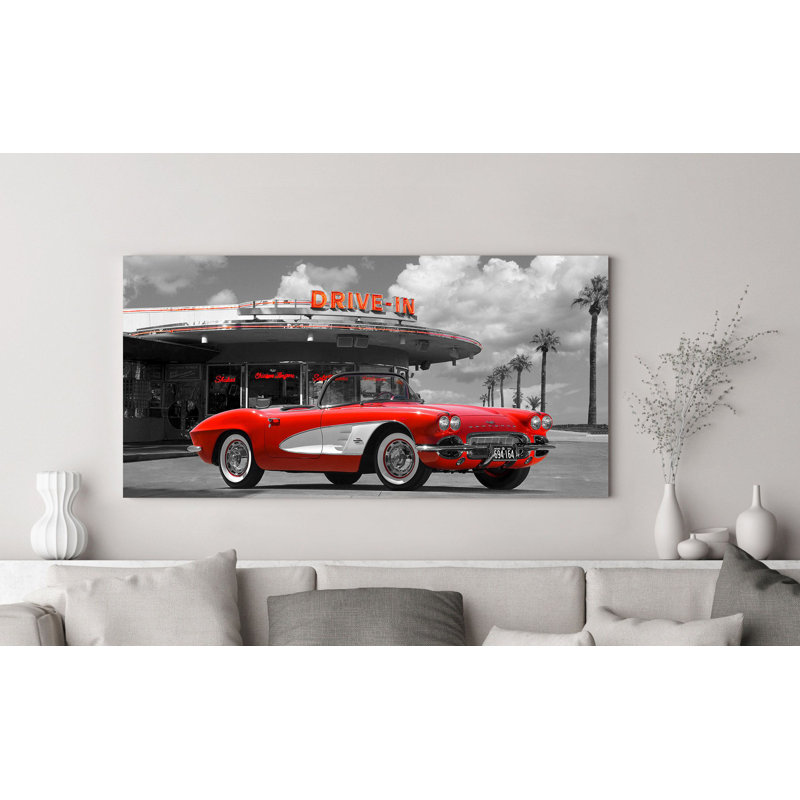 Historical Diner - Wrapped Canvas Print, 60cm H x 120cm W