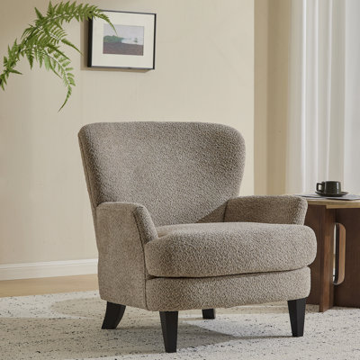 Fauteuil club rembourré Gerald Boucle