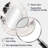 White Twist Watercolor II - White Oval Wall Mirror Decor-63153734