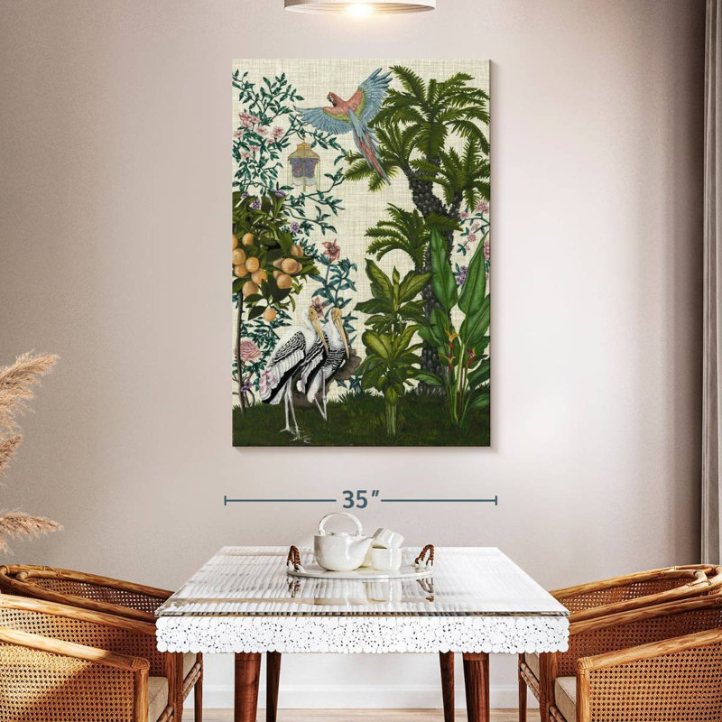 Brampt Paradis Chinoiserie II, 51" H x 34" W