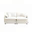 Canapé 2 places avec repose-pieds Corduroy-31543842