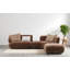 Canapé modulaire avec repose-pieds 125 po Mocha Cloud