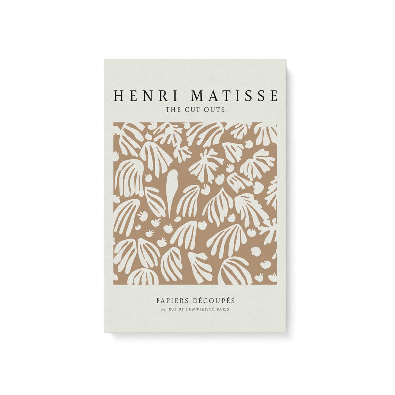 La perruche et la sirène de Matisse, Toile tendue, H 30 po x l 20 po x P 1,25 po