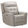 Alvern 37" Leather Zero Gravity Power Recliner with Adjustable Headrest with Square Arms