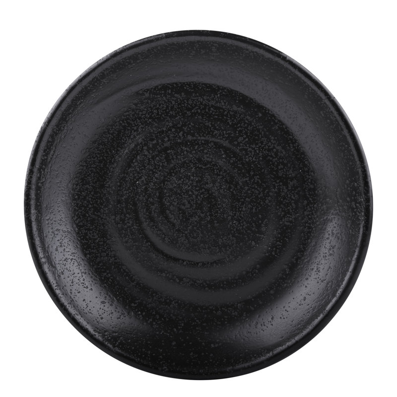 Plaque à pain en mélamine 5" zen, Noir