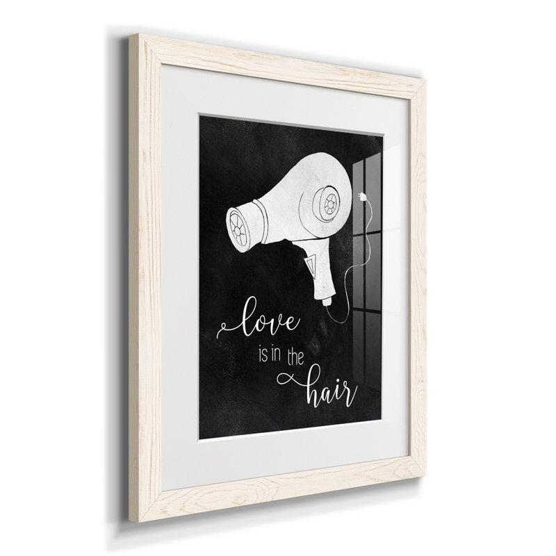 J'aime les cheveux - impression de cadre photo, Blanc, H 20 po x l 17 po x P 1,5 po