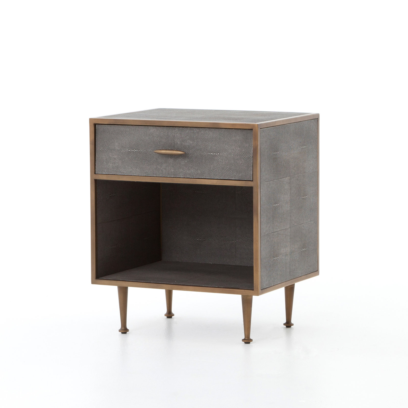 Hartstown 1-Drawer Nightstand in Gray