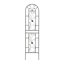Ensemble de 2 treillis de jardin en métal 86,7 "x 19,7" antirouille pour plantes grimpantes support de fleurs extérieur noir