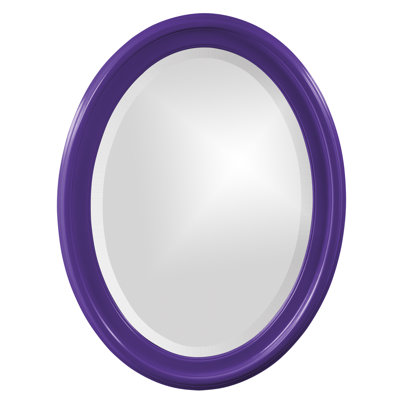 Borna Solid Wood Oval Mirror