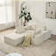Canapé modulaire en forme de L avec repose-pieds et coussins Boneless Westhampton-115292016