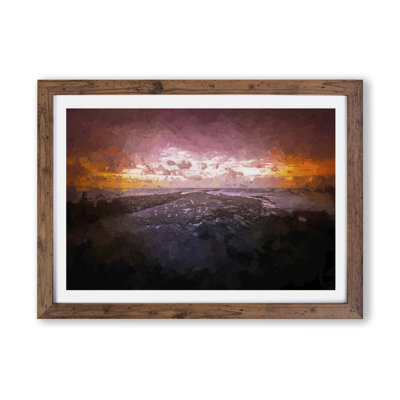 Filey Brigg In North Yorkshire - Single Picture Frame Painting