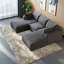 Compression Cloud Sofas, 102 Inch Corduroy Modular Modern Home Couch