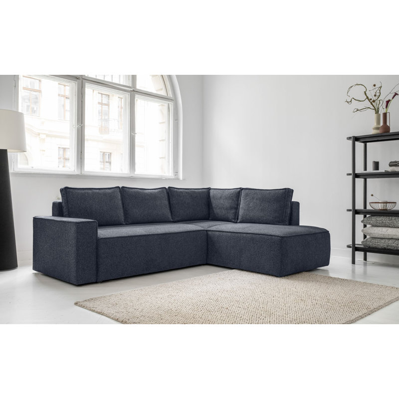 Brave Dave 6 Seater Corner Sofa , Navy Blue