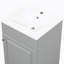 Meuble-lavabo de salle de bain avec lavabo, armoire de rangement avec tablette réglable-1855214062