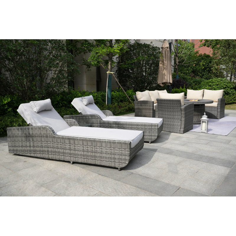 Areefa 8 - Person Patio Conversation Set with Cushions