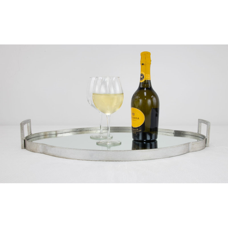 Summer Decorative Tray, Silver
