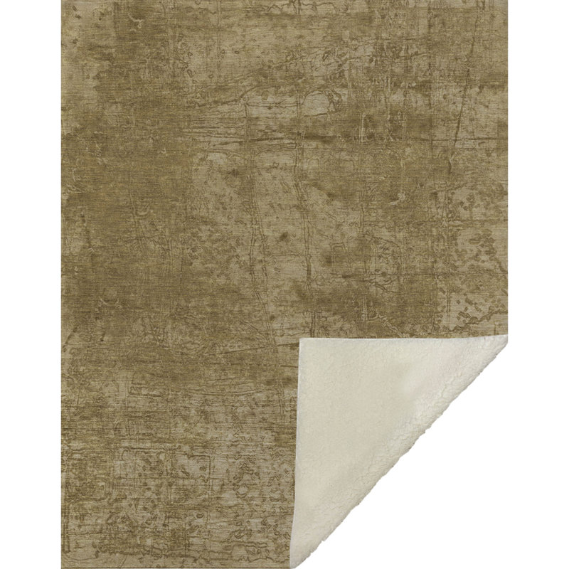 Jeté en sherpa Addison, Beige