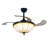 42" 4 - Blade Led 3 Speeds 3 Light Ceiling Fan With Remote Control Retractable Blades And Light Kit Included