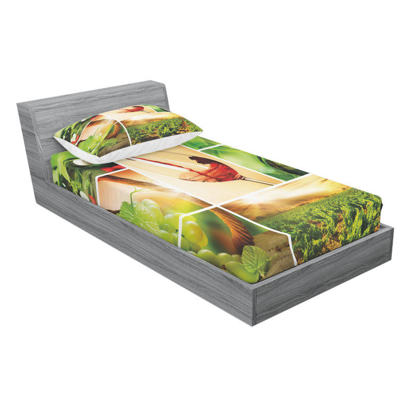 Microfiber Sheet Set, Twin XL Sheet Set with Fitted Sheet
