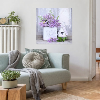 Contemporary Art Modern Rustic Whimsical Lavender Spring Wall Art