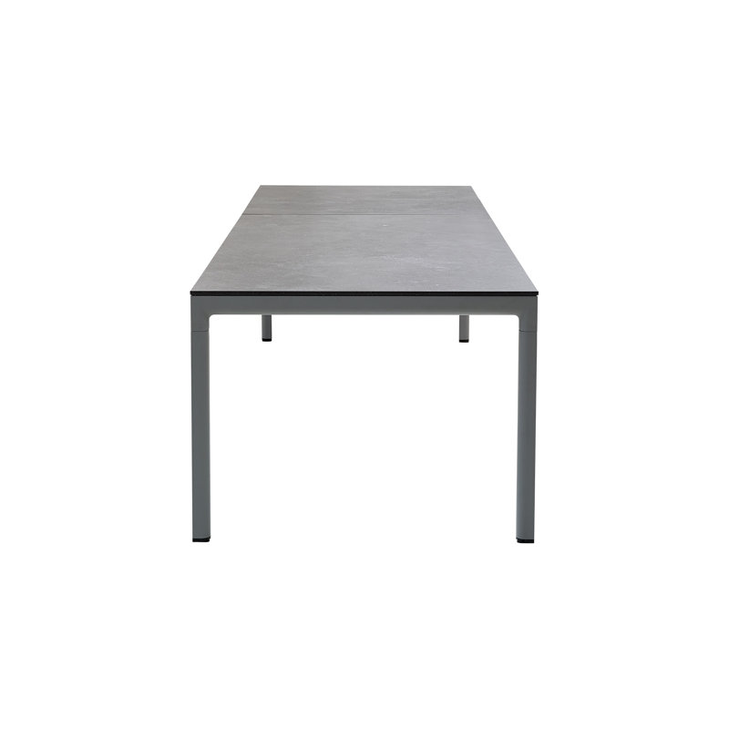 Drop Outdoor Dining Table, Black, Lava Gray