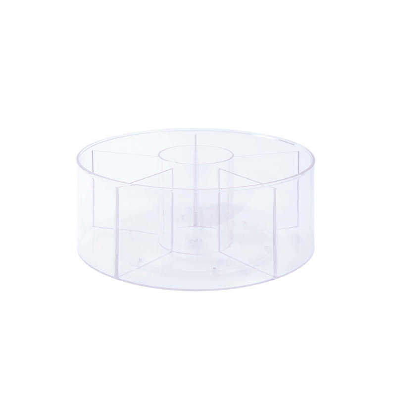 Wayfair Basics® Aldora 6-Compartment 360 Degree Rotating Countertop Organizer Storage