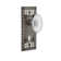 Craftsman Plate with Decorative Keyhole and Crystal Victorian Knob