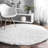 Alanson Contemporary Power Loom Performance Shag White Rug-351012466